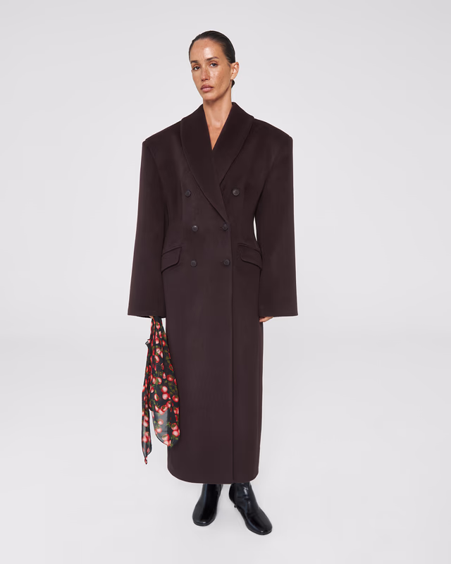 Полуприталенное пальто ECLATA