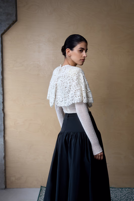 Ажурная накидка-кейп 2MY