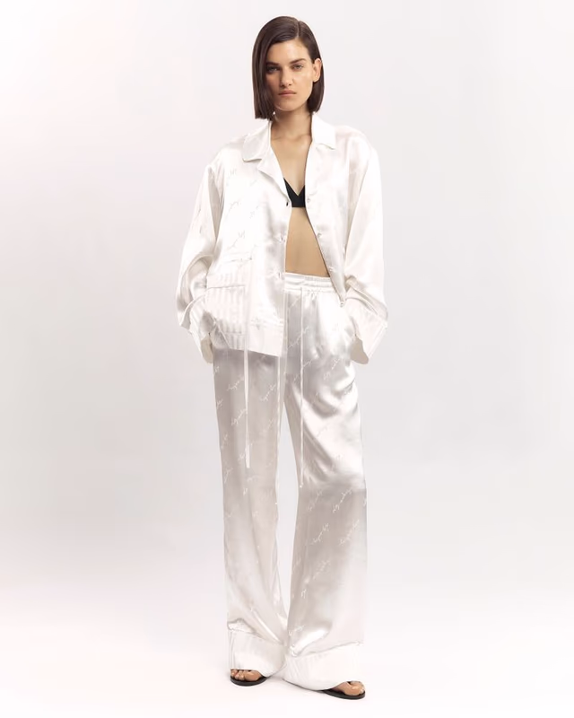 Комплект в пижамном стиле с вышивкой LES ARCHIVES