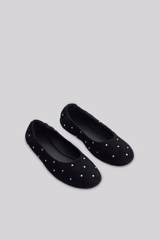 Мягкие балетки с кристаллами 2MOOD