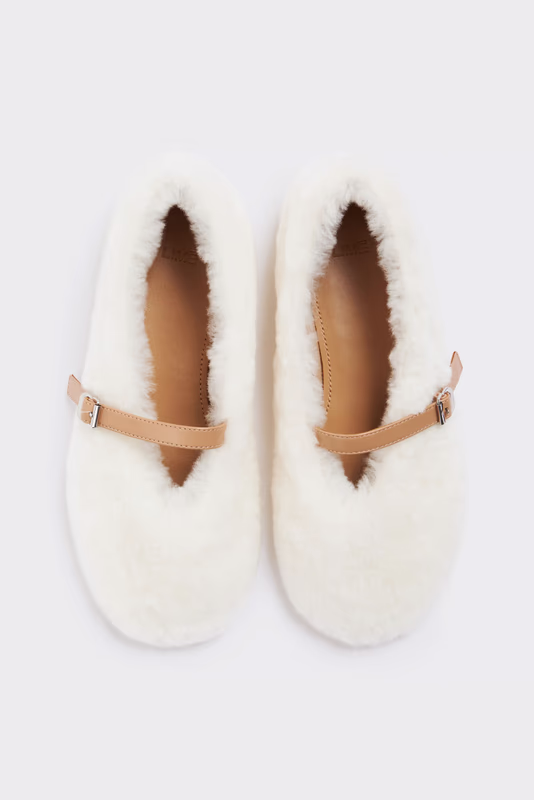 Балетки из овчины LIME