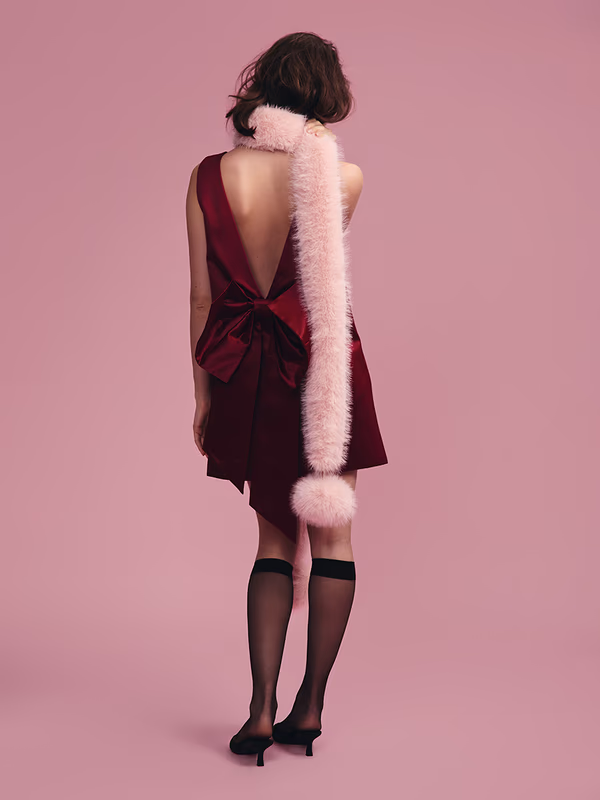 Шарф под песца с помпоном ONLYME