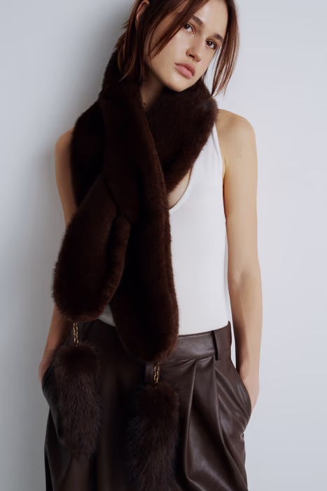 Меховое боа LIME