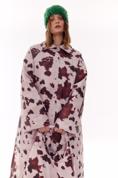 Пальто утепленное с рукавом реглан на кнопках COMMODE