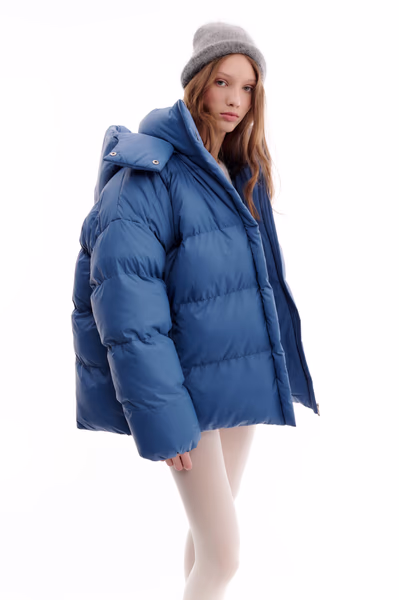 Пуховик Marshmallow с капюшоном COMMODE