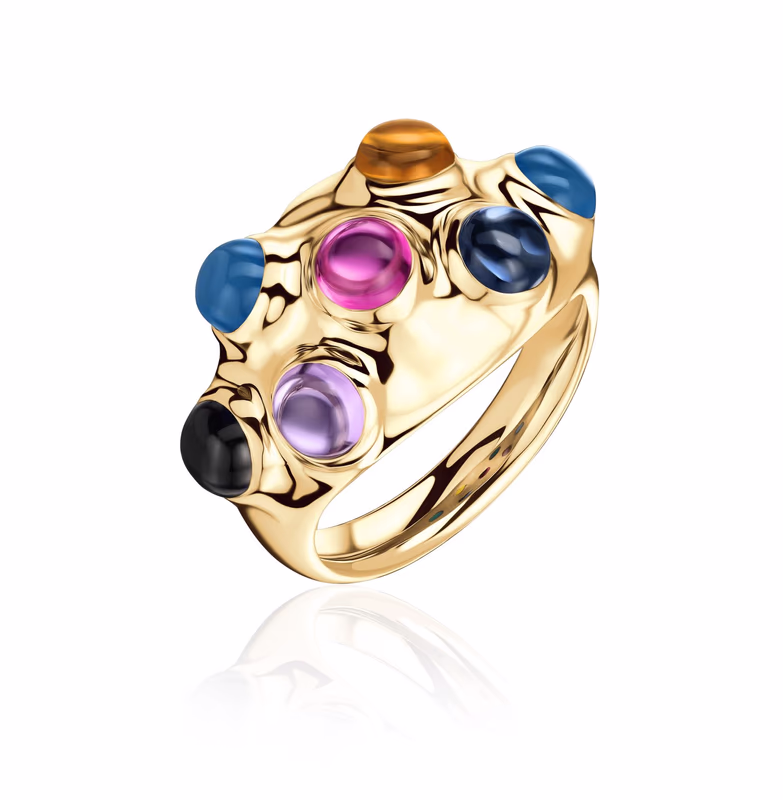 Кольцо LETTERS AND STONES