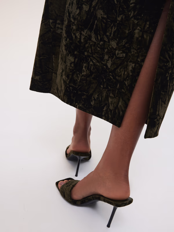 Бархатистые мюли SELFMADE