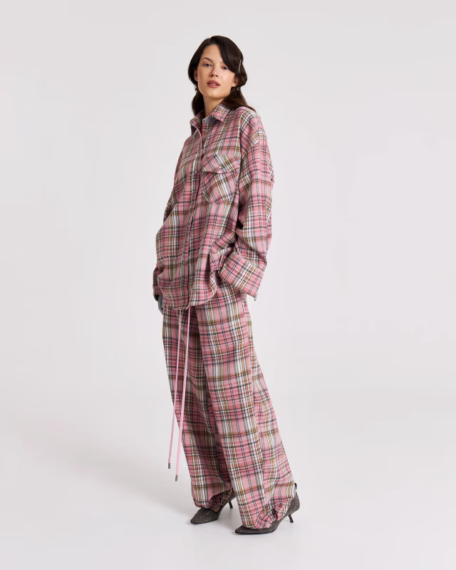 Брюки в клетку ANMUSE 