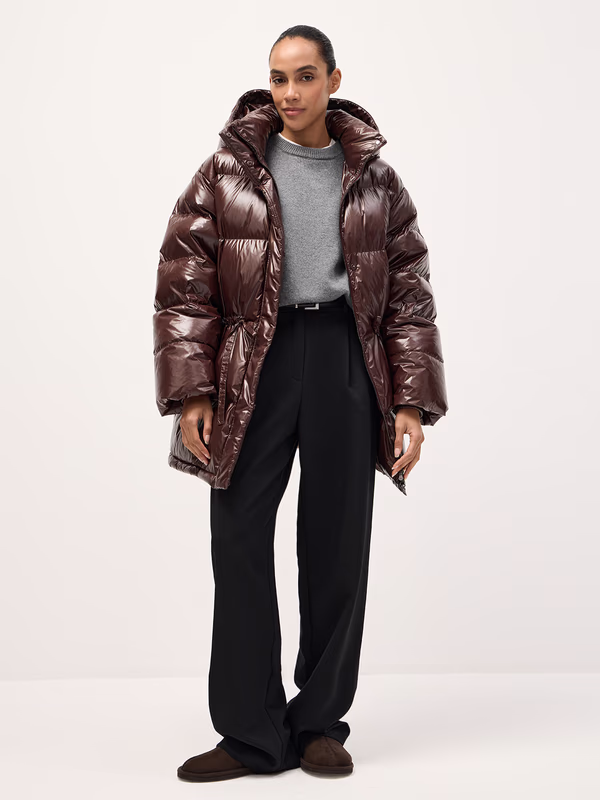 Объемный пуховик SELFMADE