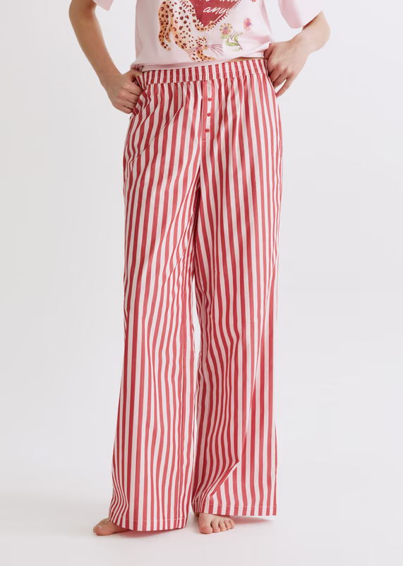 Брюки из хлопка в полоску SELA.