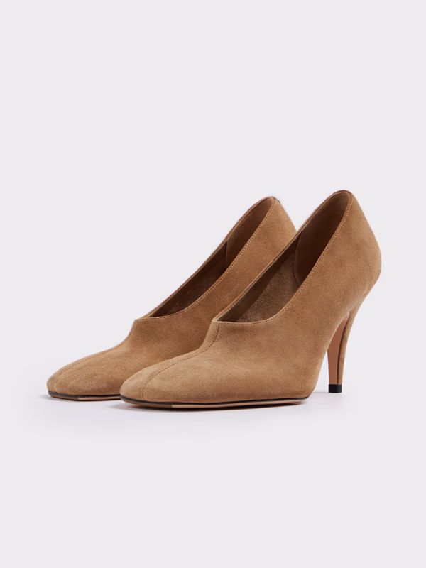 Замшевые туфли с квадратным мысом LIME