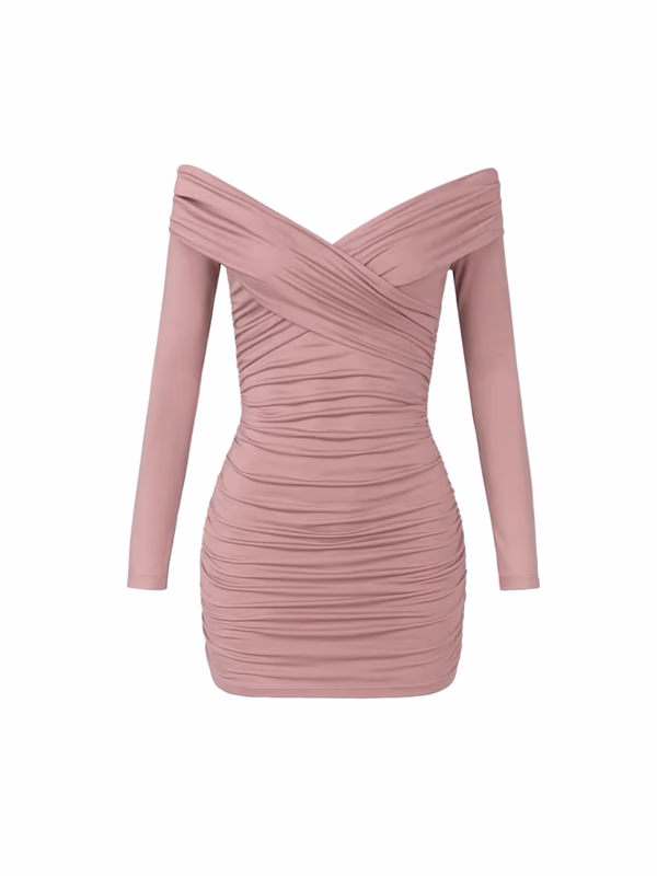 Платье трикотажное с декольте SOGOYASHA