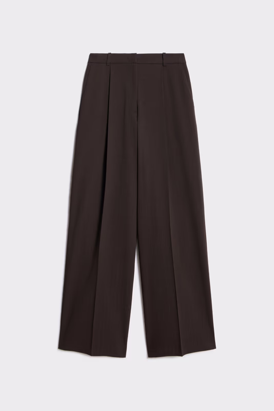 Брюки прямого кроя со складками LIME