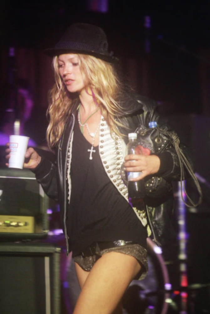 Paris fashion week street style & Kate Moss