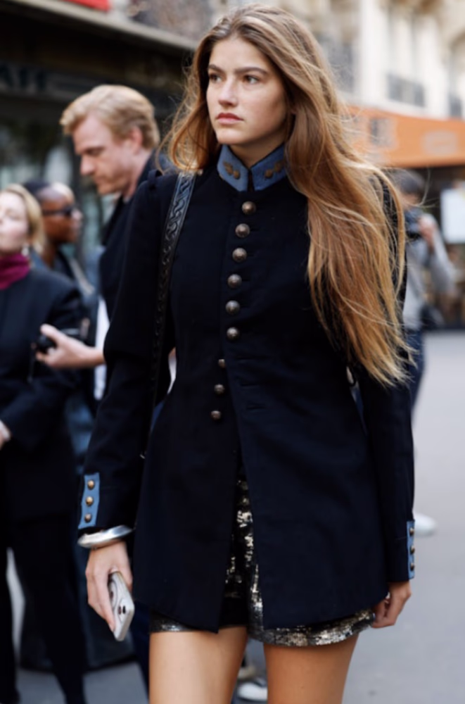 Paris fashion week street style & Kate Moss