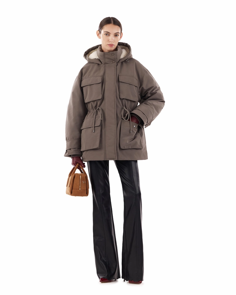 Fury Puffer Jacket Dusty Brown