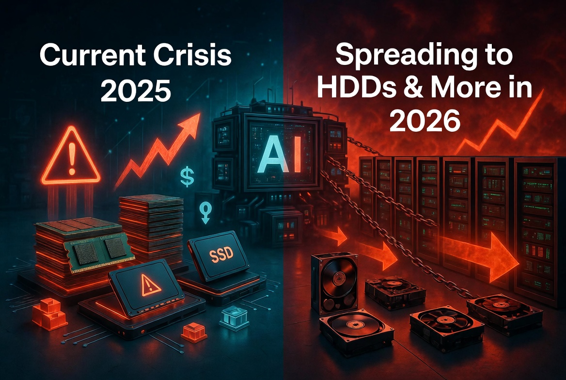 Will the 2025 Hardware Crisis Spread Beyond RAM and SSDs? Experts Say Yes – HDDs and More Are Next