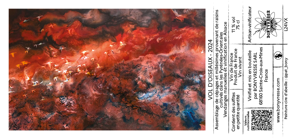 Refermentation sur marcs frais vendange 2024 avec des vins 2022 + 2024 assemblés