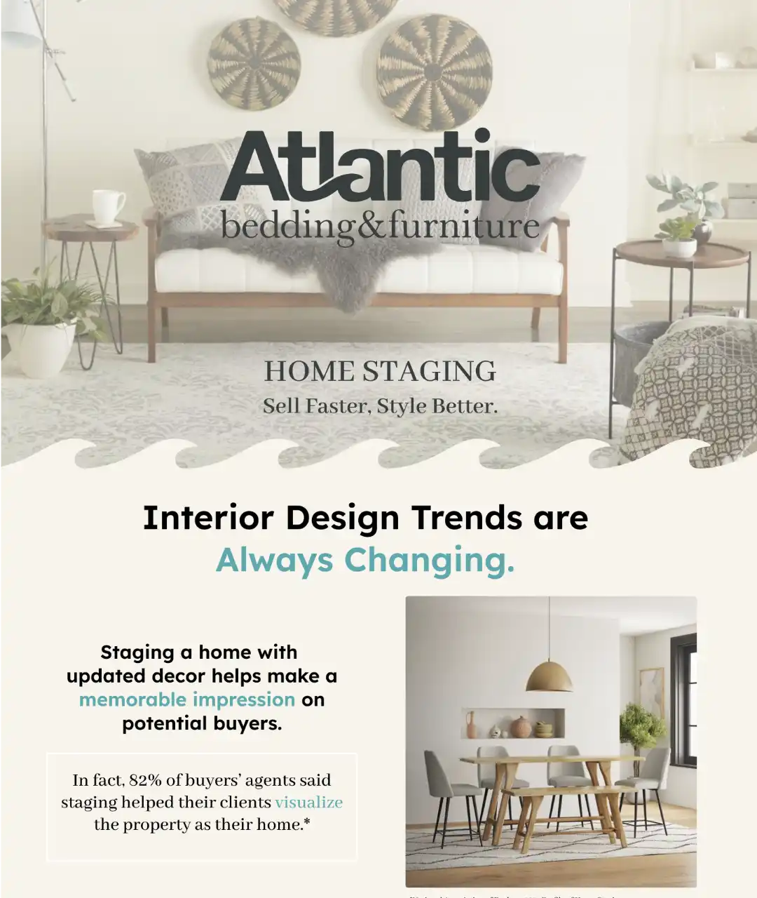 Atlantic Bedding and Furniture landing page for a furniture rewards program by AMUX Designs