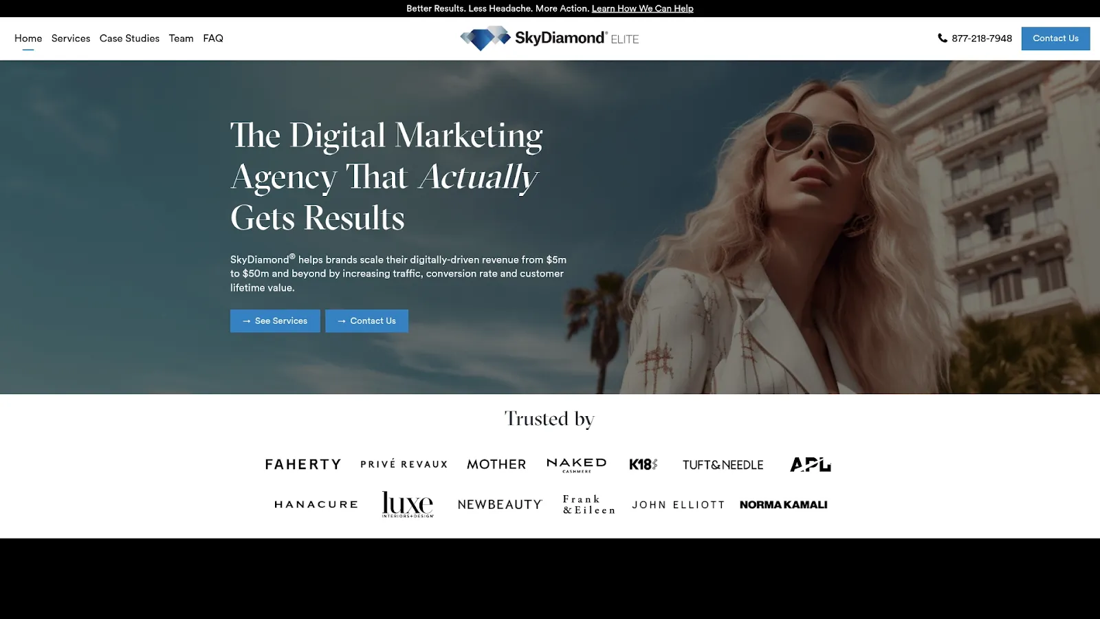 Agency Website Screenshot