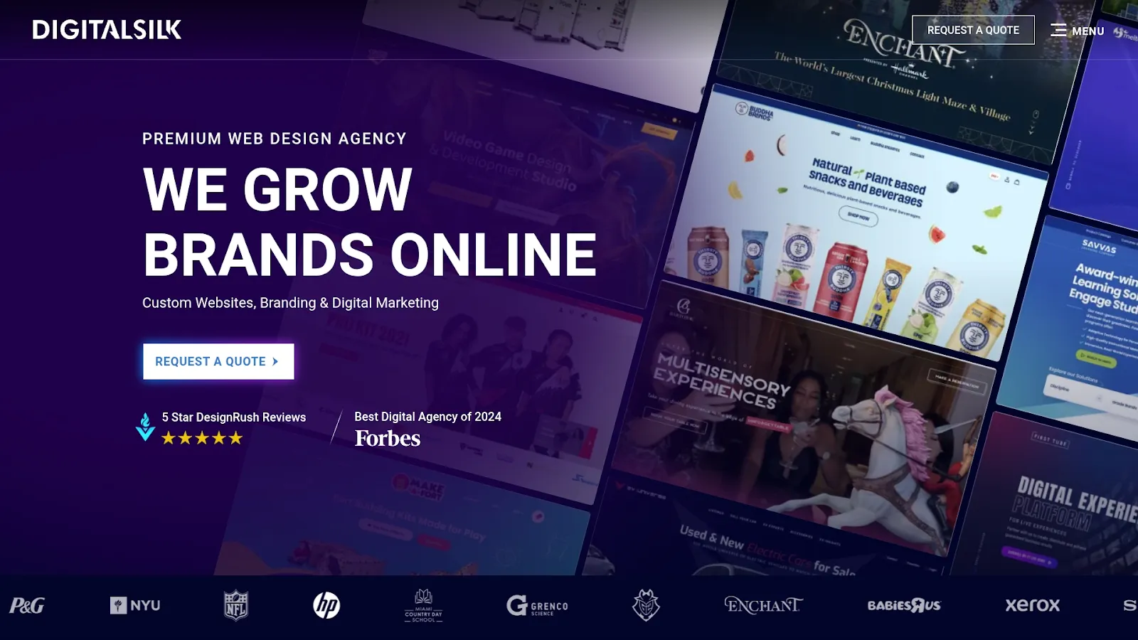 Agency Website Screenshot