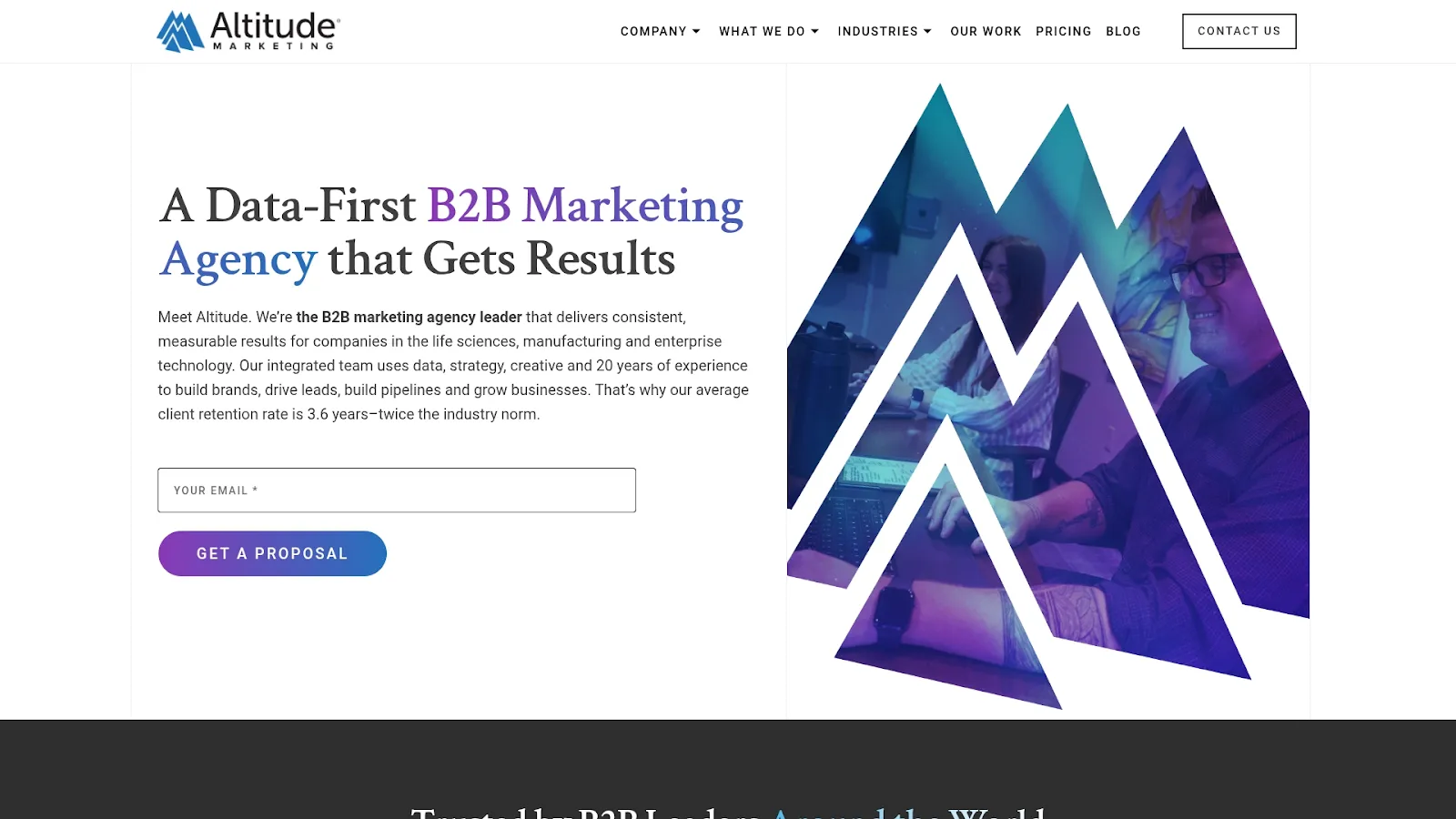 Agency Website Screenshot