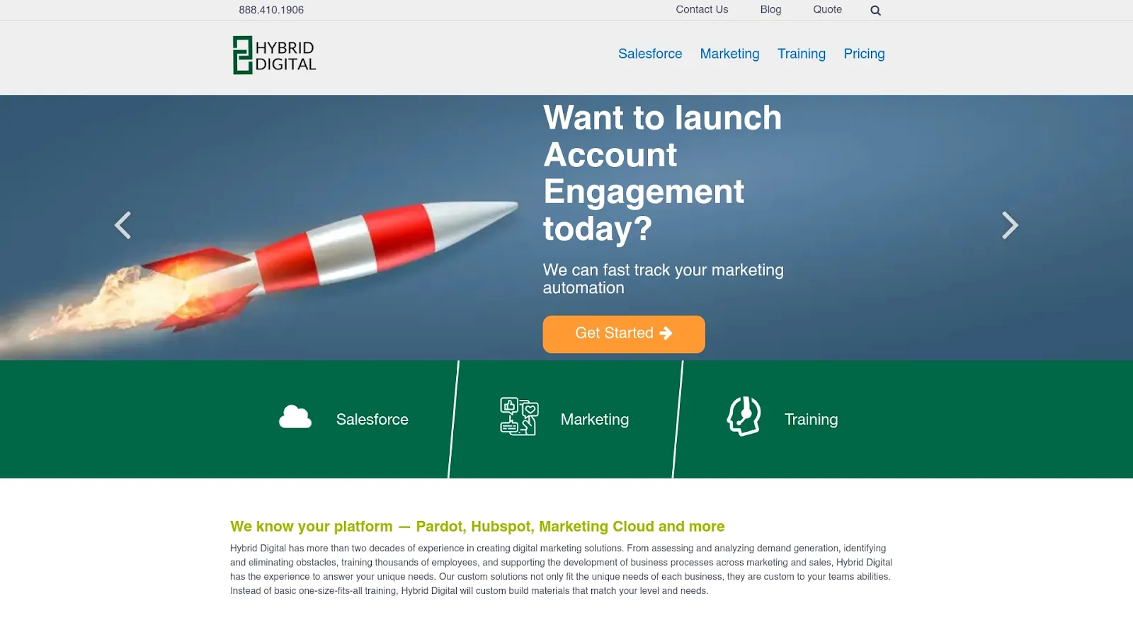 Agency Website Screenshot