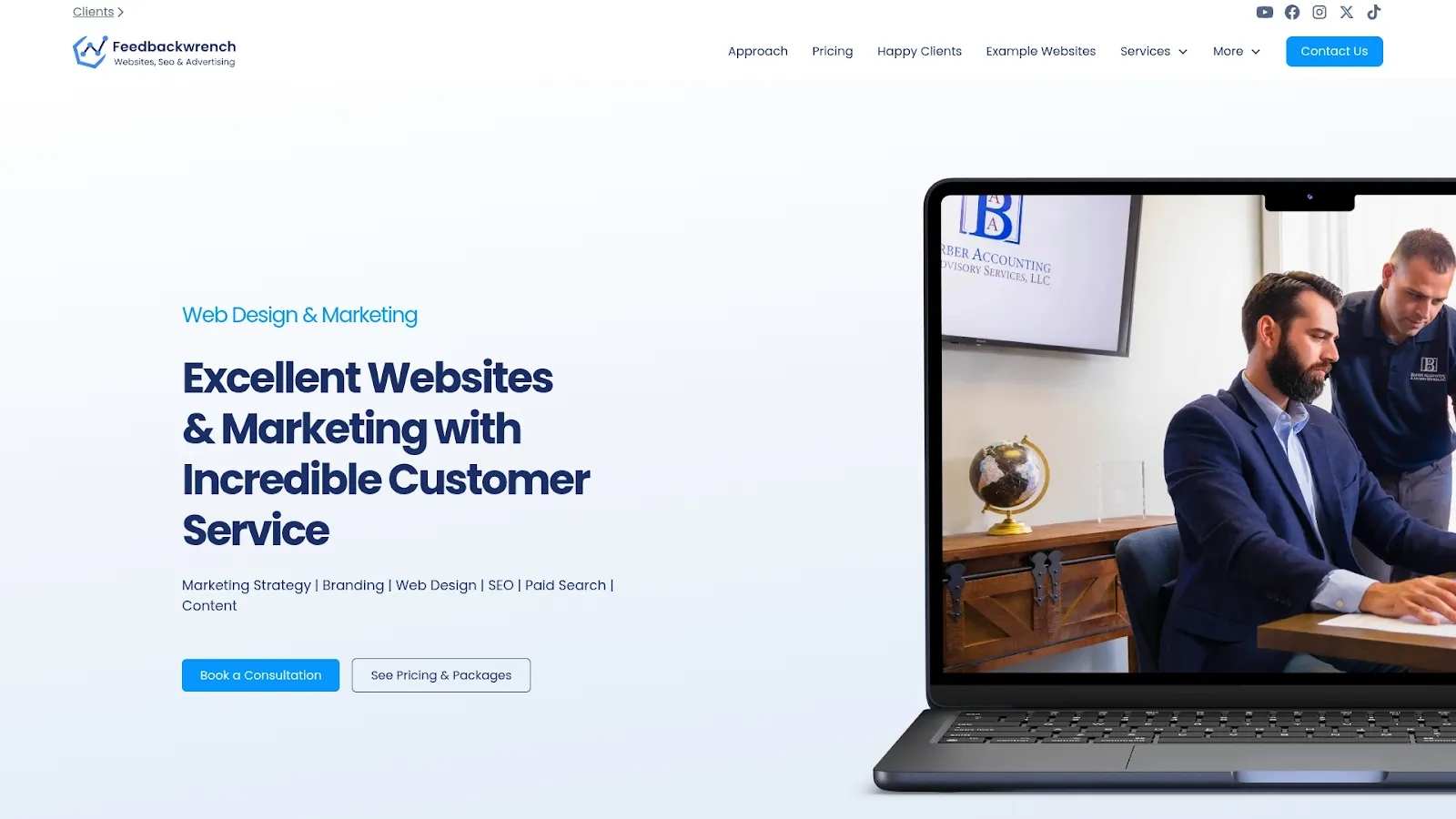 Agency Website Screenshot