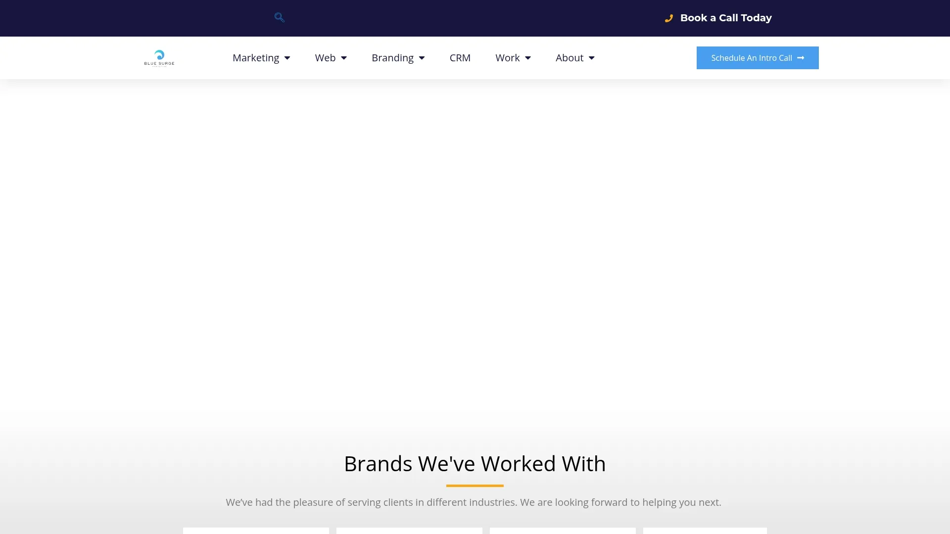 Agency Website Screenshot