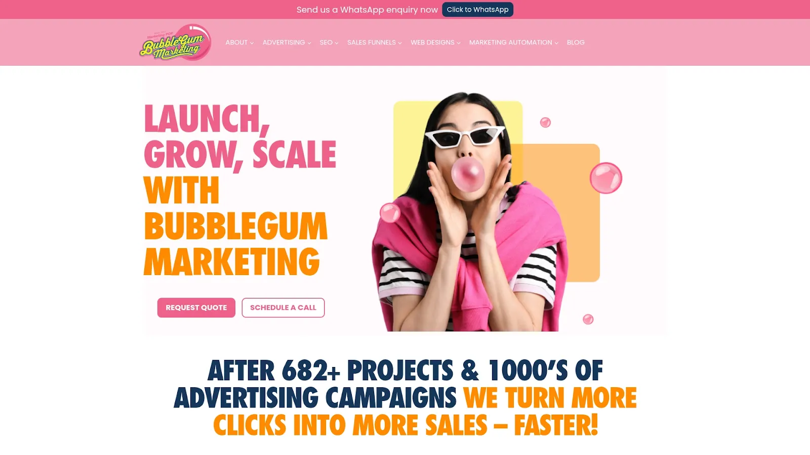 Agency Website Screenshot