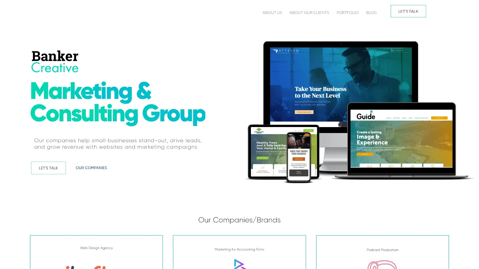 Agency Website Screenshot