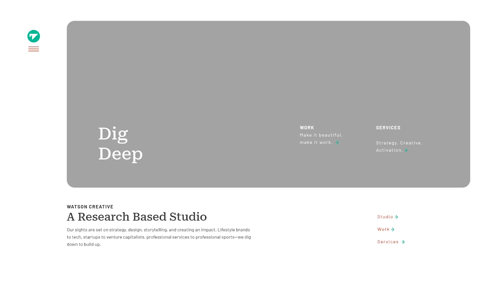 Agency Website Screenshot