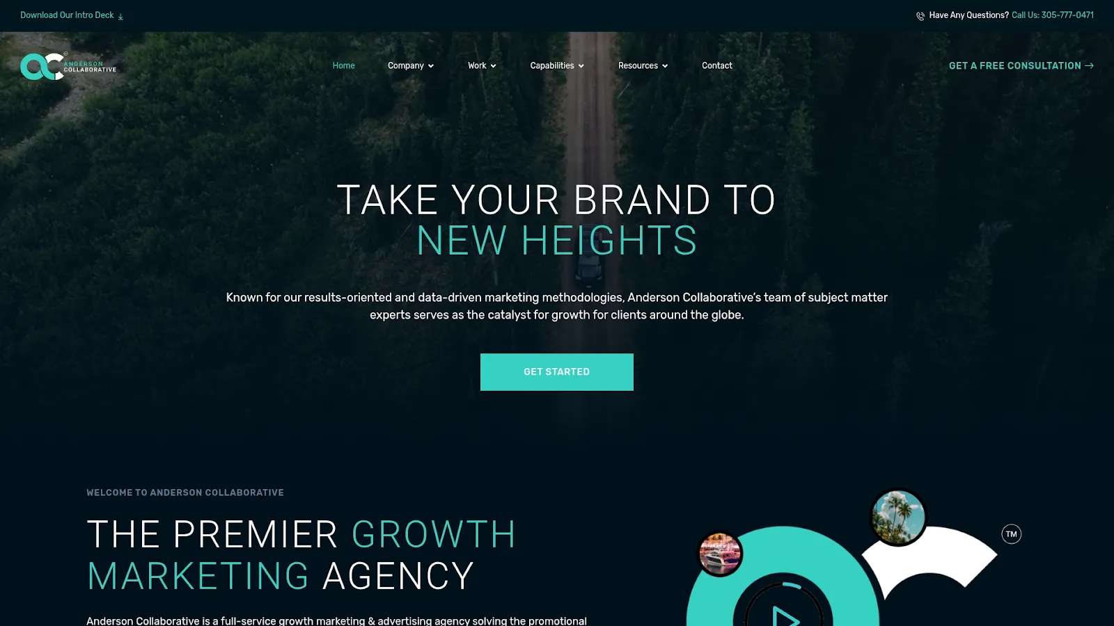 Agency Website Screenshot