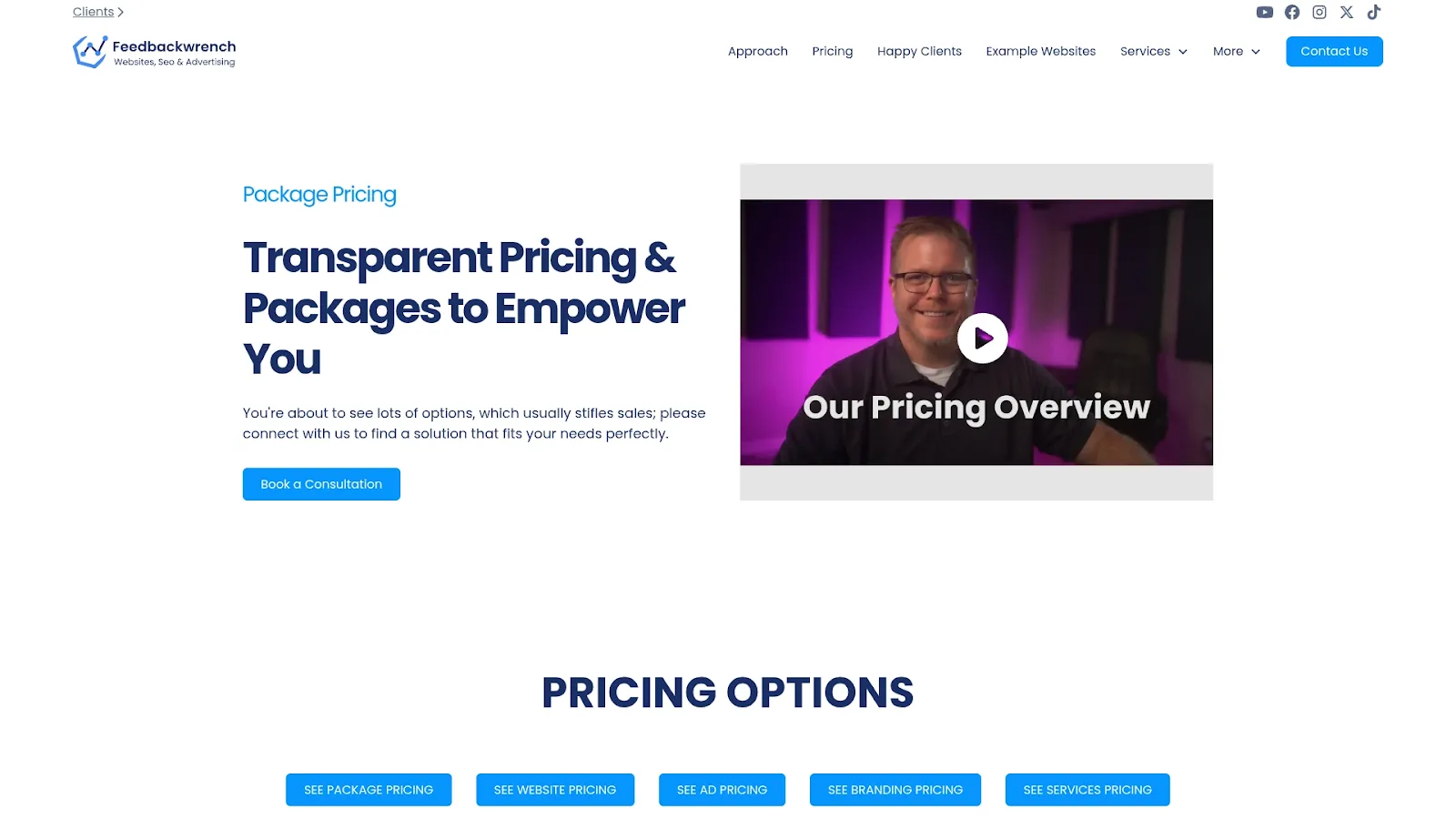 Agency Website Screenshot