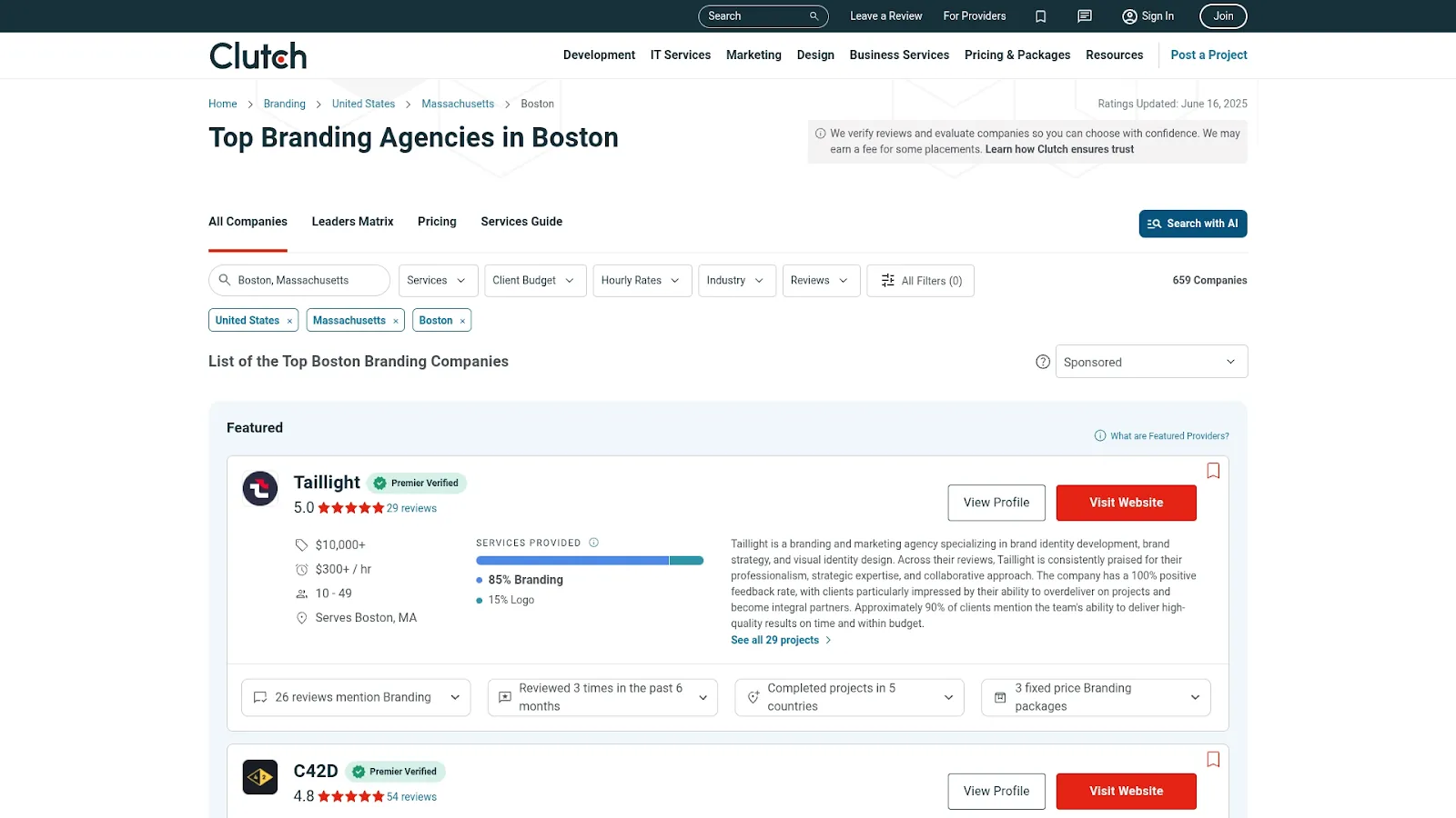 Agency Website Screenshot