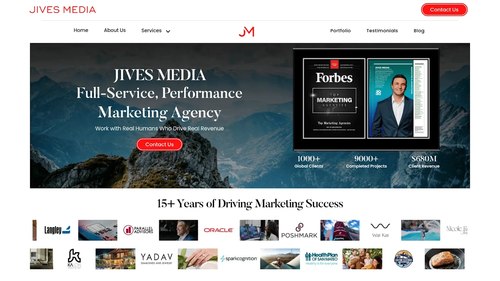 Agency Website Screenshot