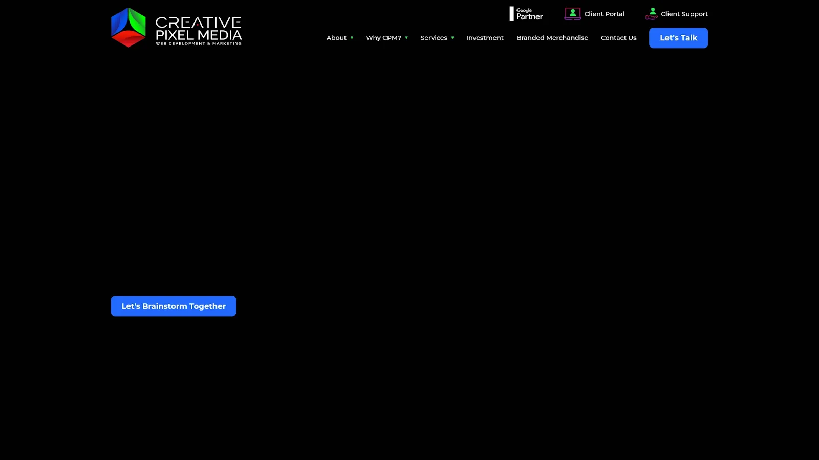 Agency Website Screenshot