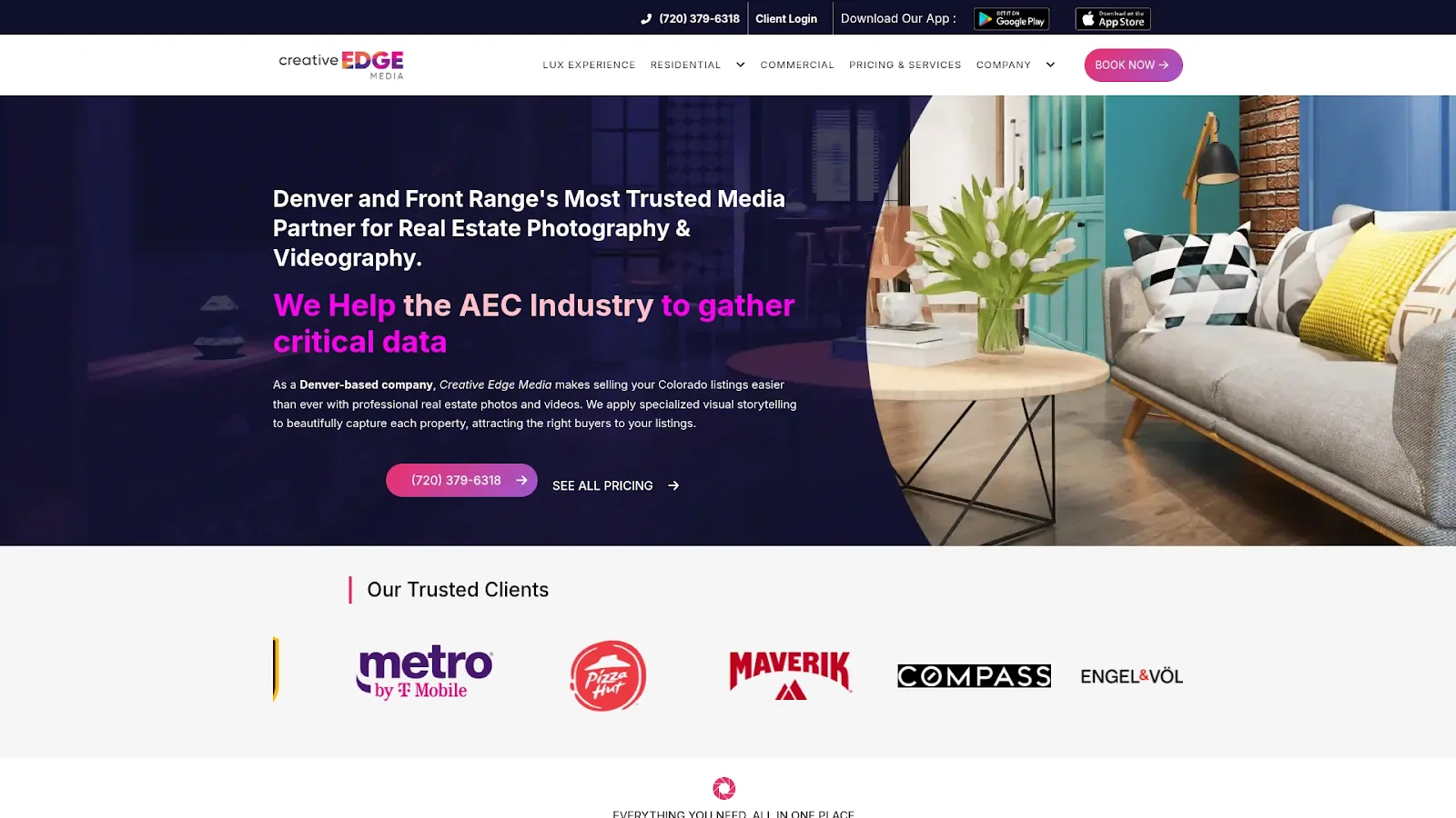 Agency Website Screenshot