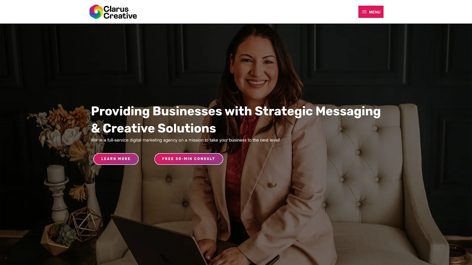 Agency Website Screenshot