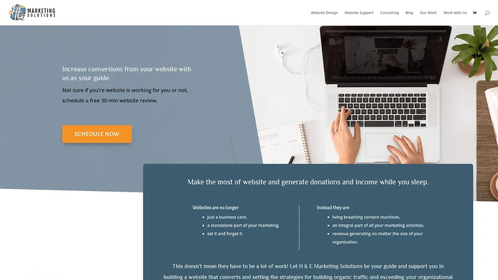 Agency Website Screenshot