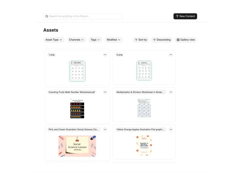 brand digital asset managementdashbord – BrandLife