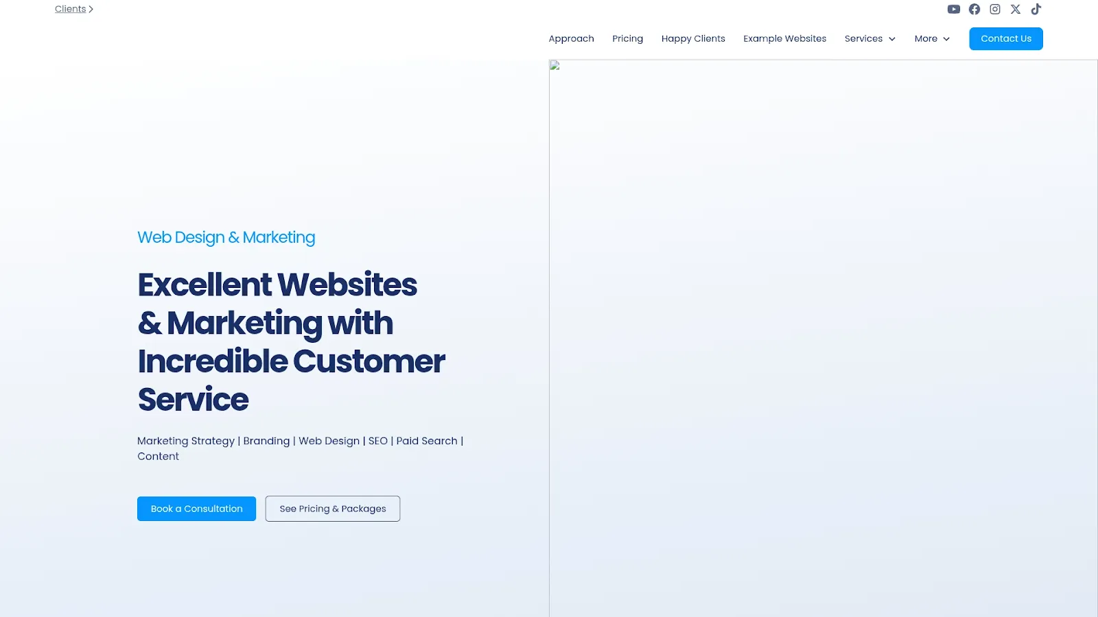 Agency Website Screenshot