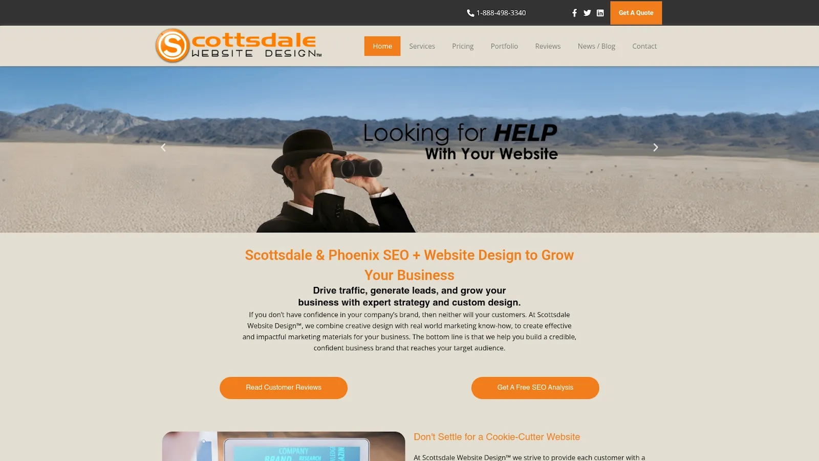 Agency Website Screenshot