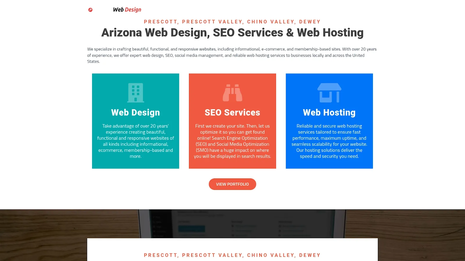 Agency Website Screenshot