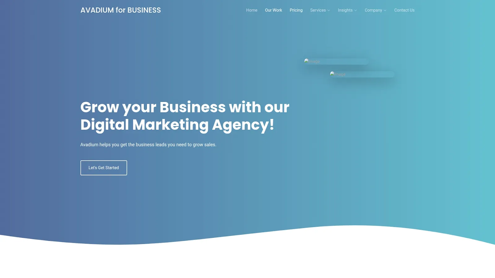 Agency Website Screenshot