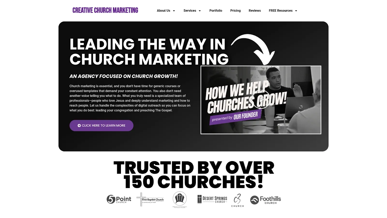 Agency Website Screenshot