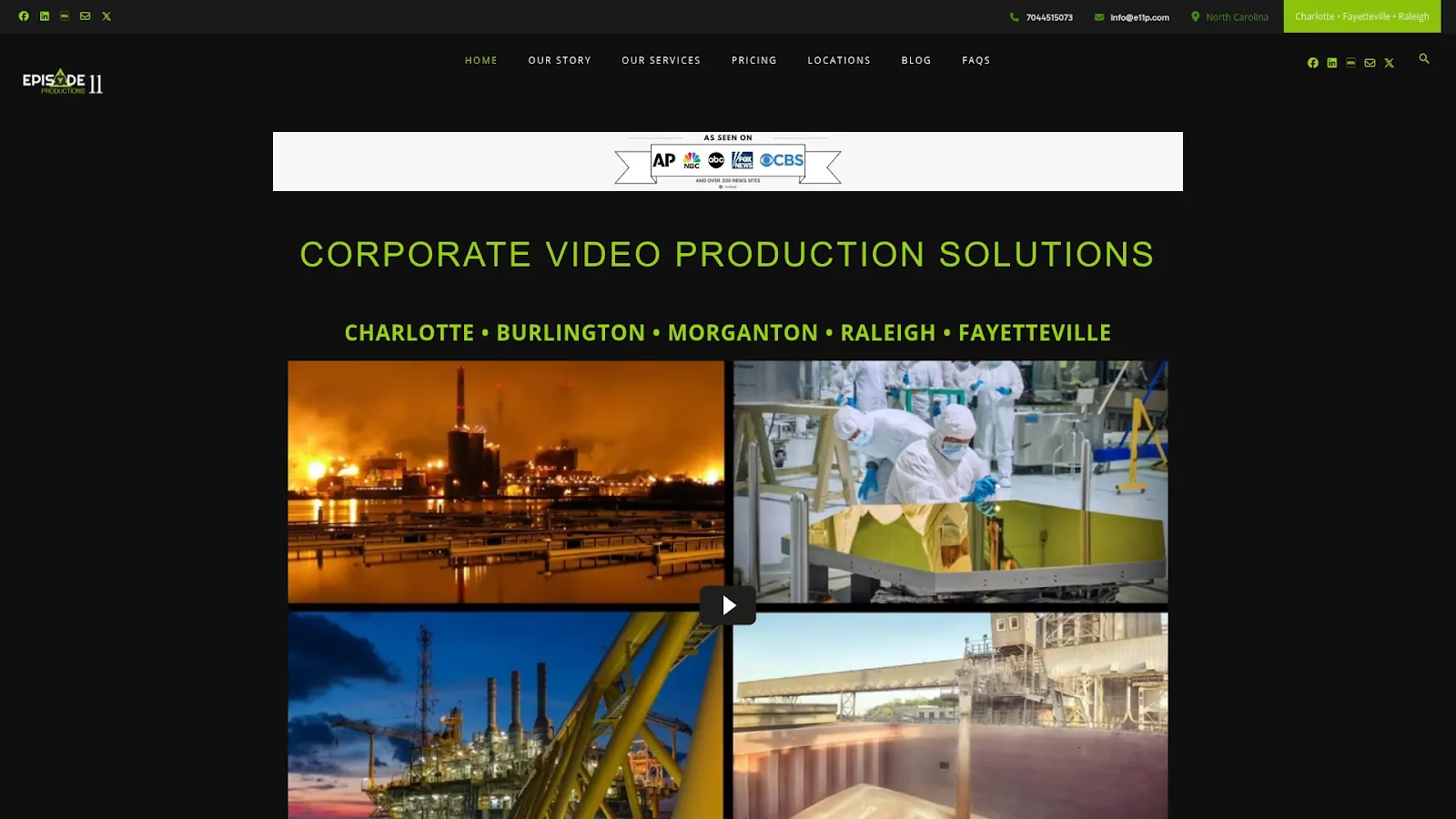 Agency Website Screenshot