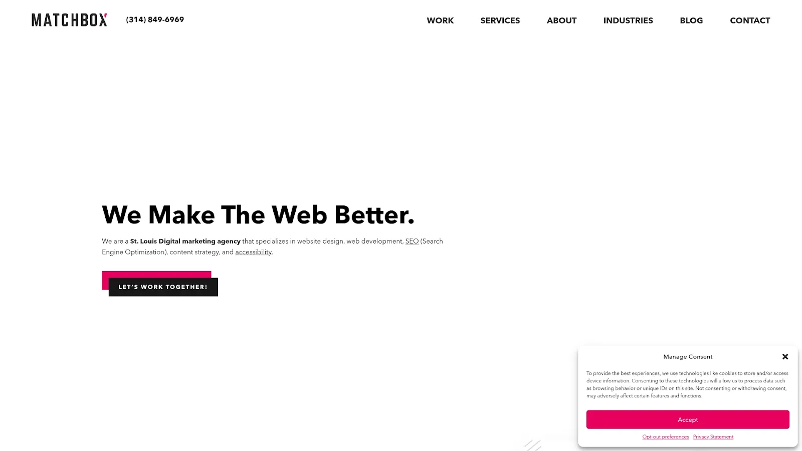 Agency Website Screenshot