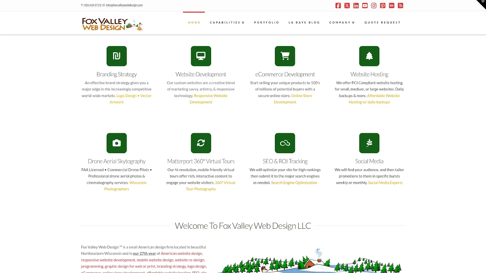 Agency Website Screenshot