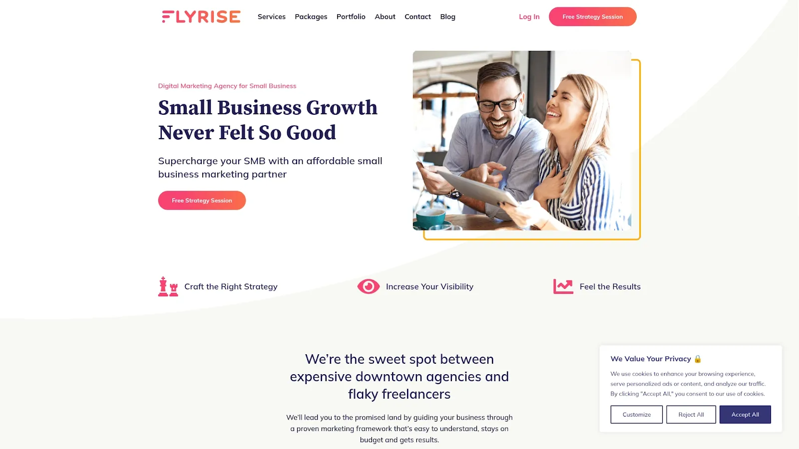 Agency Website Screenshot